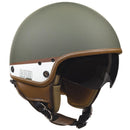 Casco Demi-Jet per Scooter CGM Granada 105G Verde Opaco Varie Misure-1