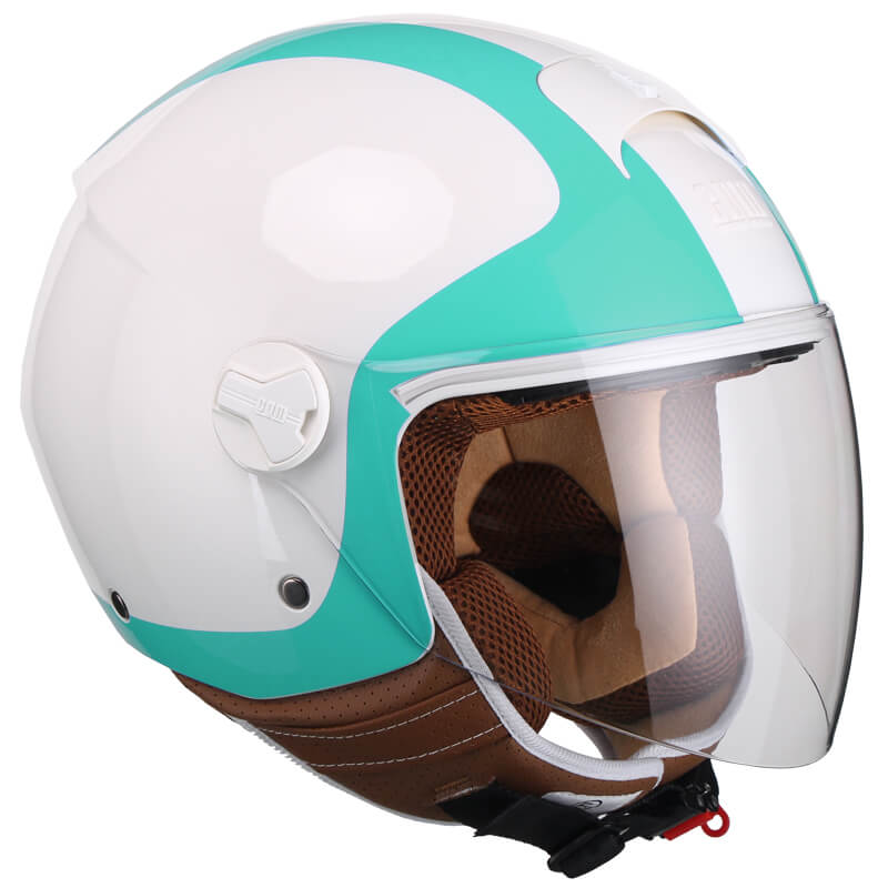 Casco Demi-Jet per Scooter Visiera Lunga CGM Positano 107V Bianco Varie Misure-1