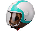 Casco Demi-Jet per Scooter Visiera Lunga CGM Positano 107V Bianco Varie Misure-2