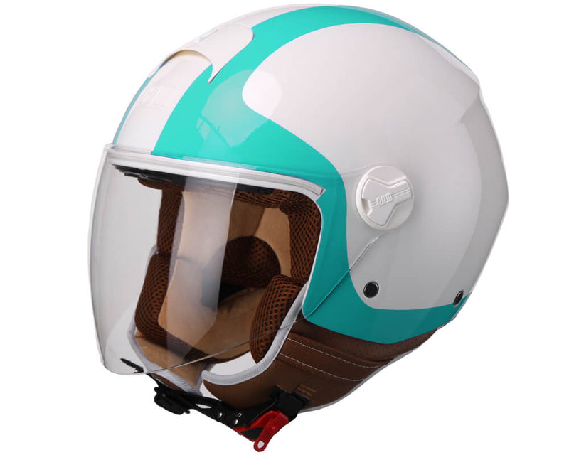 Casco Demi-Jet per Scooter Visiera Lunga CGM Positano 107V Bianco Varie Misure-2