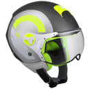 Casco Demi-Jet per Scooter Visiera Sagomata CGM Taormina 107R Titanium Opaco Varie Misure-1