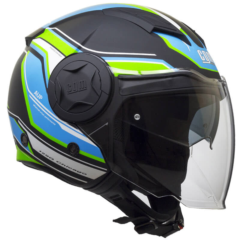 Casco Jet per Scooter Visiera Lunga CGM Chicago 129G Nero Opaco Varie Misure-1