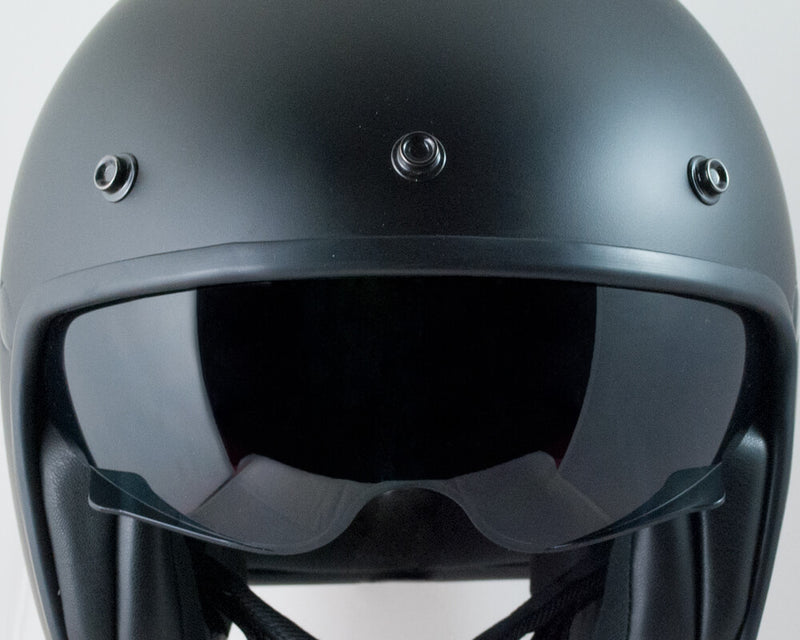 Casco Jet per Scooter CGM Porto Mono 177A Nero Opaco Varie Misure-5