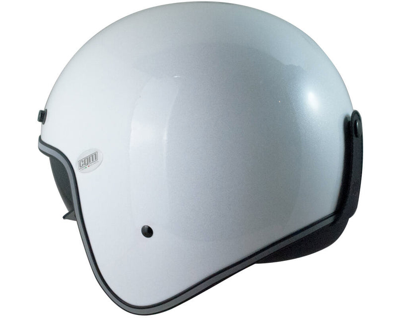 Casco Jet per Scooter CGM Porto Diamond 177Y Bianco Glitter Varie Misure-2