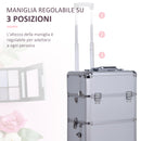 Trolley per Estetista Make Up Trucchi in Alluminio 35,5x23x63,5 cm  Glam-6