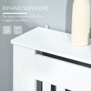 Copritermosifone in Legno MDF Bianco 78x19x81 cm -5