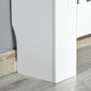 Copritermosifone in Legno MDF Bianco 78x19x81 cm -8