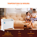 Termoventilatore da Parete o Appoggio 2000W 58,5x20x43 cm Bianco-6