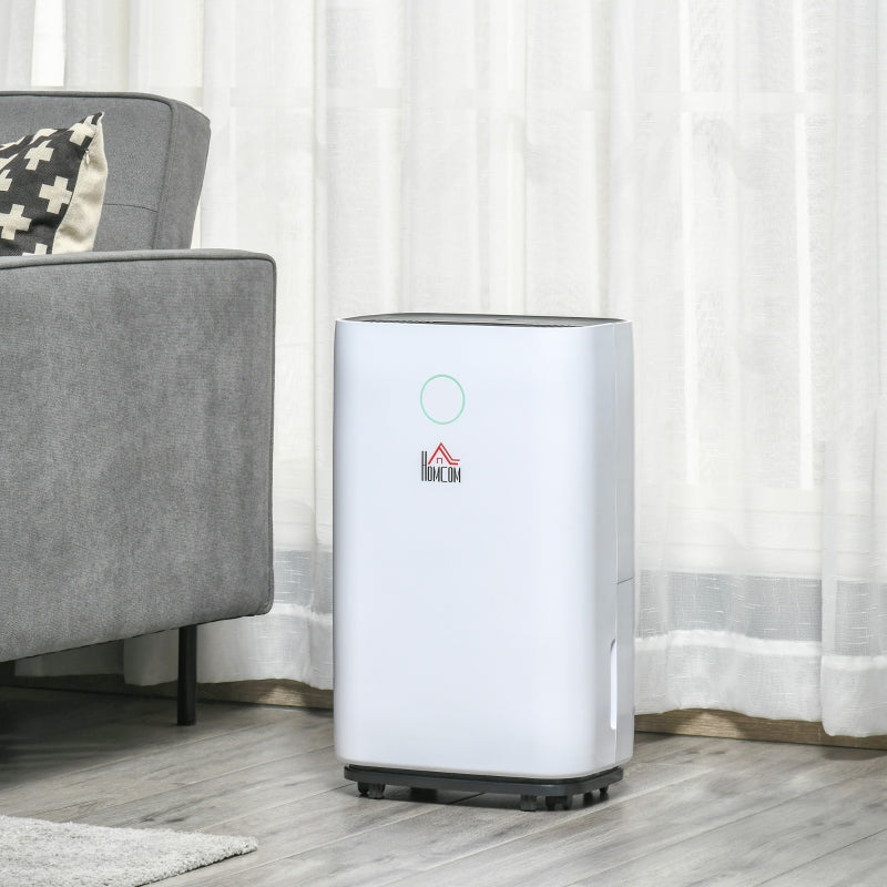 Deumidificatore d'Aria 20 Litri 395W 3 Modalità e 2 Velocità Bianco-2