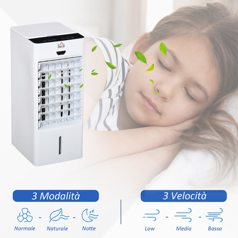 Raffrescatore Ventilatore con Ghiaccio 75W 9 Funzioni Bianco-4