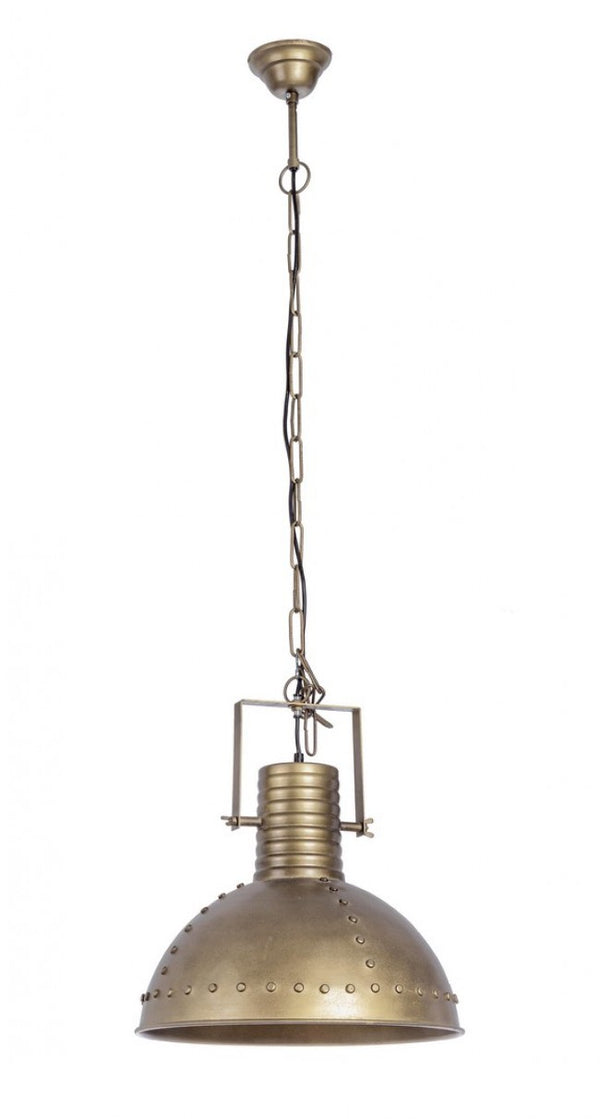 Arlington Chandelier 1 Light Ø41x168 cm E27 in Holz und vermessingtem Stahl prezzo