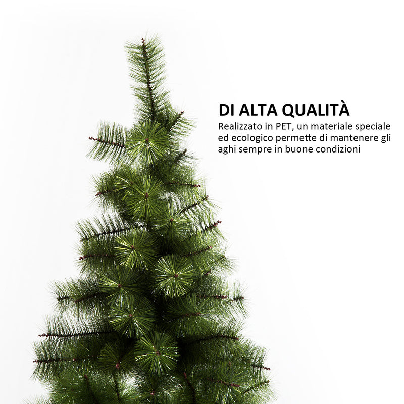 Albero di Natale Artificiale 180 cm 383 Rami e Supporto in Ferro -5