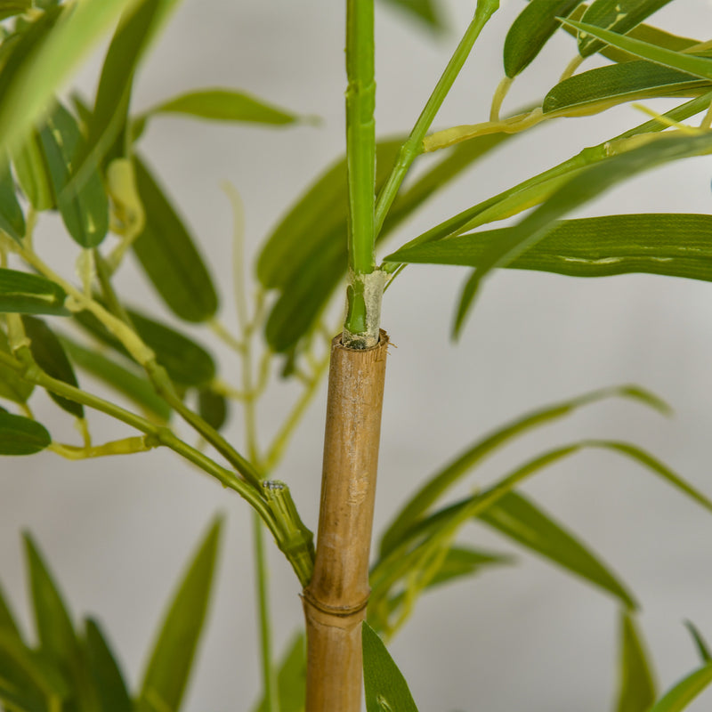 Pianta Artificiale di Bambù H120 cm con Vaso Verde-9