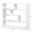 Libreria a Muro 4 Livelli 94x19,5x80 cm in Legno Bianco-3