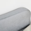 Divano Chaise Longue con Cuscino 160x56x75 cm in Metallo e Tessuto  Grigio-9