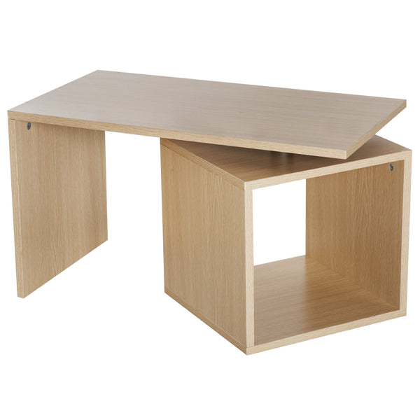 prezzo Couchtisch aus MDF Naturholz 77x40x44 cm