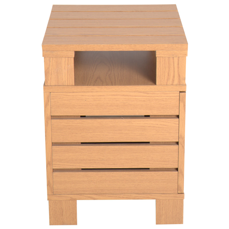 Comodino Modello Pallet in Legno 43x34.5x47 cm -5