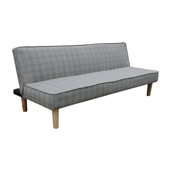 sconto 3-Sitzer-Liegesofa in grauem Leinen 177 x 70 x 69 cm