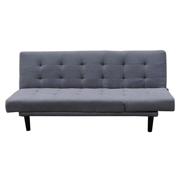 Schlafsofa 3-Sitzer Multiposition in grauem Samt 184x86x82 cm online