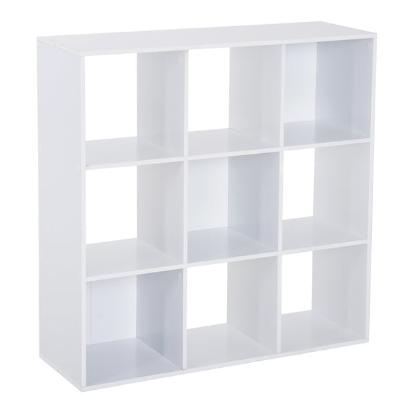 Modernes Bücherregal 6 Sektionen aus MDF 91x29,5x91 cm Weiß online