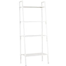 Scaffale a Scala 4 Ripiani in Acciaio Bianco 60x35.2x148.2 cm -4