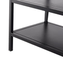 Libreria Scaffale in Metallo 3 Ripiani Nero 100x36x94,5 cm -7