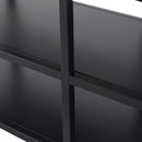 Libreria Scaffale in Metallo 3 Ripiani Nero 100x36x94,5 cm -8