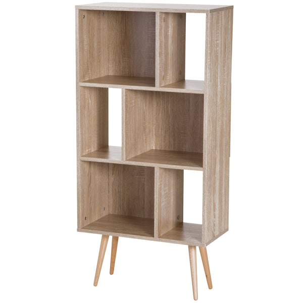 Bücherregal mit Naturholzfüßen 60x30x124 cm prezzo