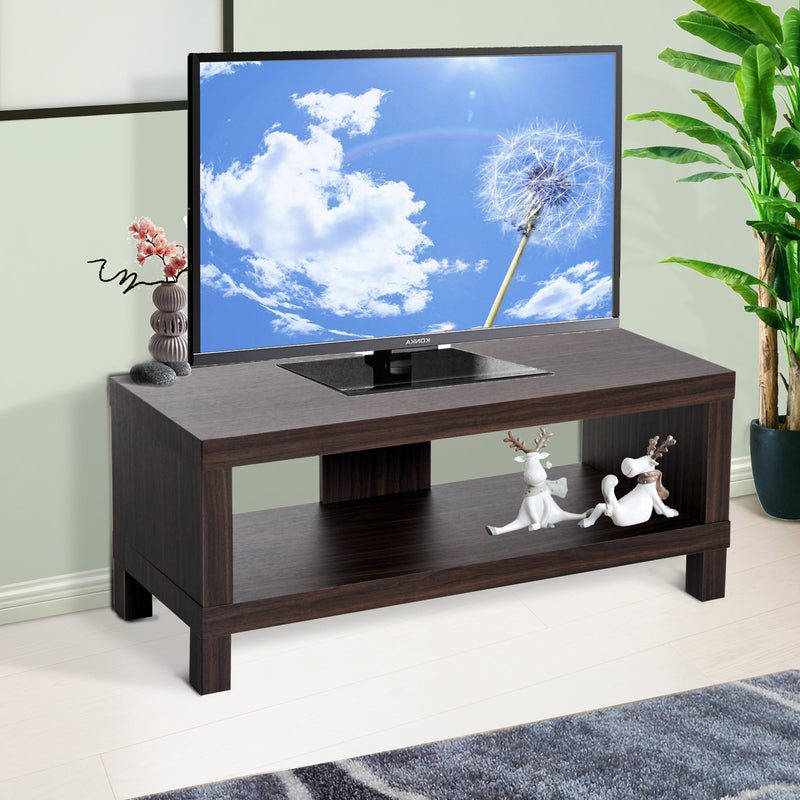 Mobile TV Basso con Vano in Legno Noce 90x35x37 cm -2