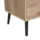 Libreria in Stile Nordico in Legno Truciolato Rovere 68.5x30x120.5 cm -6