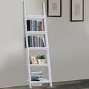 Libreria 5 Ripiani Aperti Design Moderno in Legno Bianco 50x40x195 cm -2