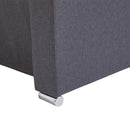 Poltroncina Moderna con Rivestimento in Tessuto Grigio Scuro 81x73x78 cm -9