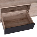 Mobile Porta TV Basso in Legno con Gambe in Metallo 120x40x44 cm -6