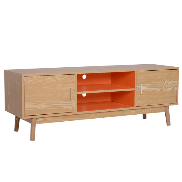 TV-Schrank aus Eiche und Orangenholz 130 x 38 x 46,5 cm online