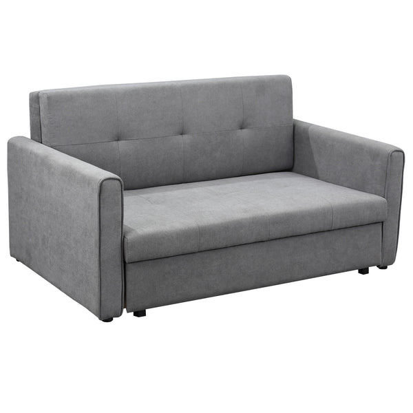 online Schlafsofa 2 Sitze 152 x 101 x 81 cm in grauem Stoff