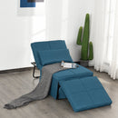 Pouf Letto Brandina con Materasso Pieghevole 69x180x41 cm  Blu-2