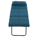 Pouf Letto Brandina con Materasso Pieghevole 69x180x41 cm  Blu-4