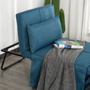 Pouf Letto Brandina con Materasso Pieghevole 69x180x41 cm  Blu-7