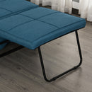 Pouf Letto Brandina con Materasso Pieghevole 69x180x41 cm  Blu-8