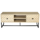 Mobile TV Basso 2 Cassetti 2 Ripiani 120x39x44,5 cm in Legno -1