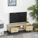 Mobile TV Basso 2 Cassetti 2 Ripiani 120x39x44,5 cm in Legno -2