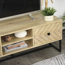 Mobile TV Basso 2 Cassetti 2 Ripiani 120x39x44,5 cm in Legno -4