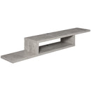 Mobile Sotto TV Sospeso 152,4x29,8x21 cm in Legno Grigio Cemento-1