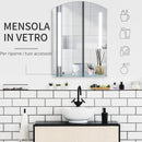 Specchio Bagno 50x15,1x70 cm con Luce LED Mensola e Struttura in Alluminio-6