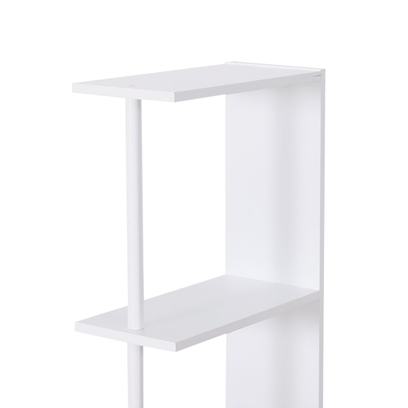 Mobiletto a Colonna da Bagno Salvaspazio in Legno Bianco 15x33x136 cm -8