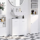 Mobile Sotto Lavabo Bagno 2 Ante 60x30Px62,5 cm in Legno Bianco-2