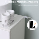 Mobile Sotto Lavabo Bagno 2 Ante 60x30Px62,5 cm in Legno Bianco-7