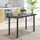 Tavolo da Pranzo 120x60x76 cm in Legno  Nero-2