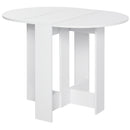 Tavolo Pieghevole Salvaspazio 104x76x73,7 cm in Legno Truciolare Bianco-1