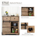 Credenza da Cucina 80x39x86 cm in Legno Naturale-5